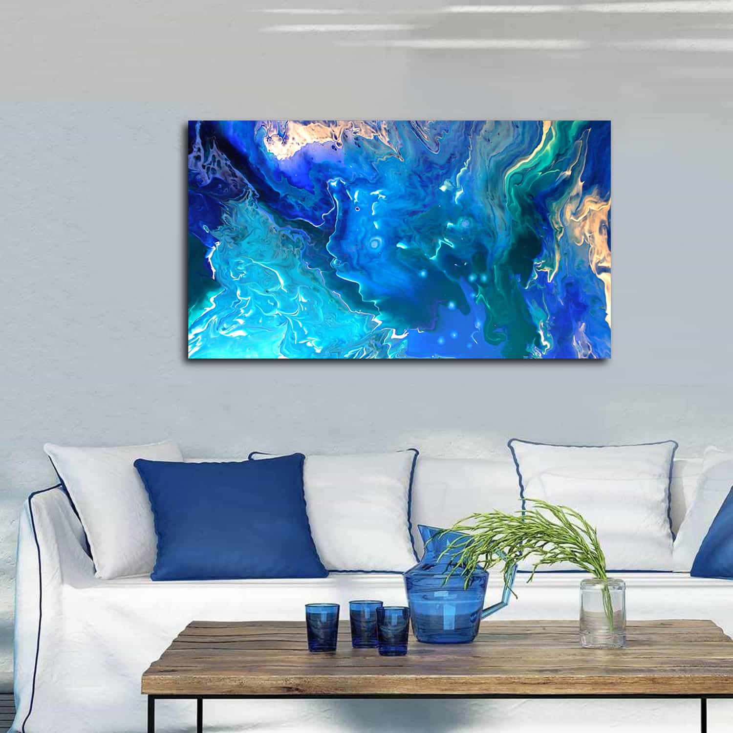 Blue Ocean Canvas Art