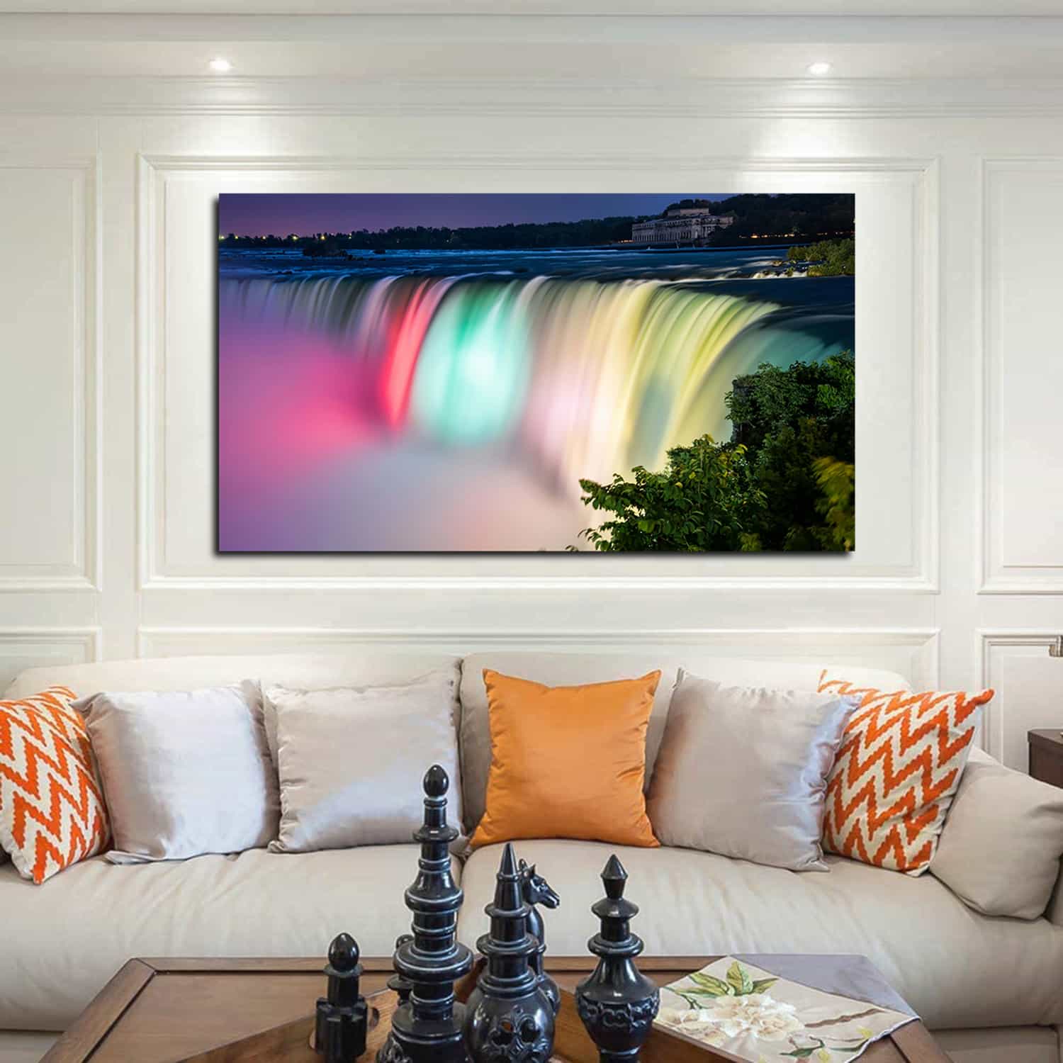 Colorful Niagara Falls Canvas Art