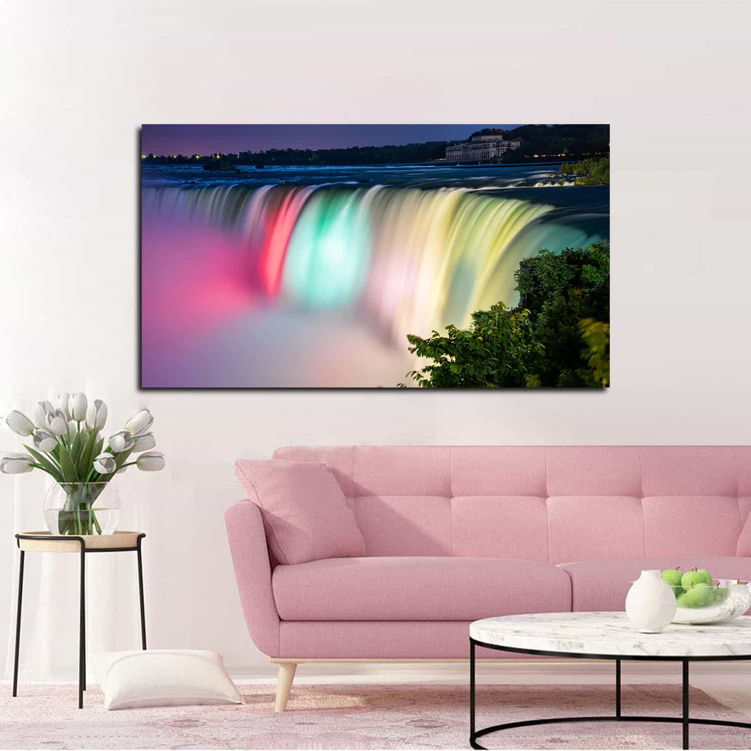 Colorful Niagara Falls Canvas Art