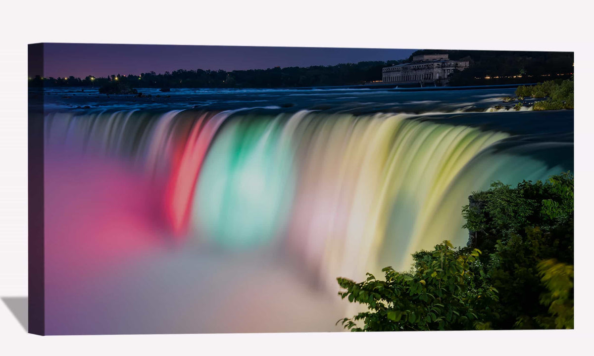 Colorful Niagara Falls Canvas Art