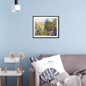 Claude Monet Wall Art Corner Of The Garden At Montgeron Poster Framed