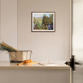 Claude Monet Wall Art Corner Of The Garden At Montgeron Poster Framed