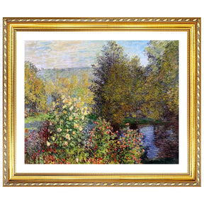 Claude Monet Wall Art Corner Of The Garden At Montgeron Poster Framed