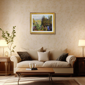 Claude Monet Wall Art Corner Of The Garden At Montgeron Poster Framed