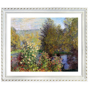 Claude Monet Wall Art Corner Of The Garden At Montgeron Poster Framed