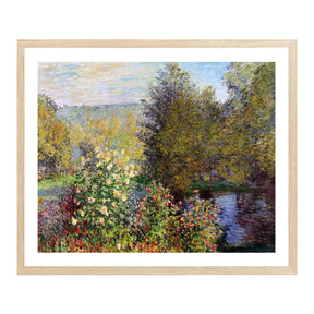 Claude Monet Wall Art Corner Of The Garden At Montgeron Poster Framed