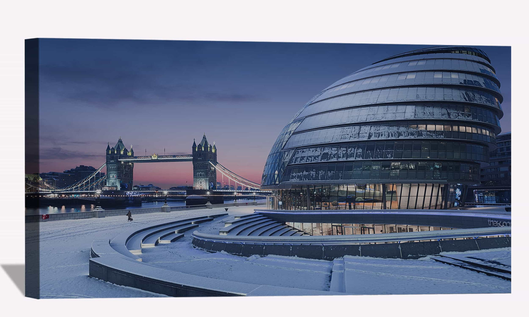 Early Winter Morning In London Canvas Art