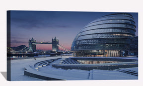 Early Winter Morning In London Canvas Art