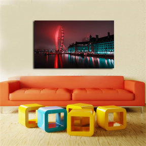 Ferris Wheel Amusement Park Canvas Art