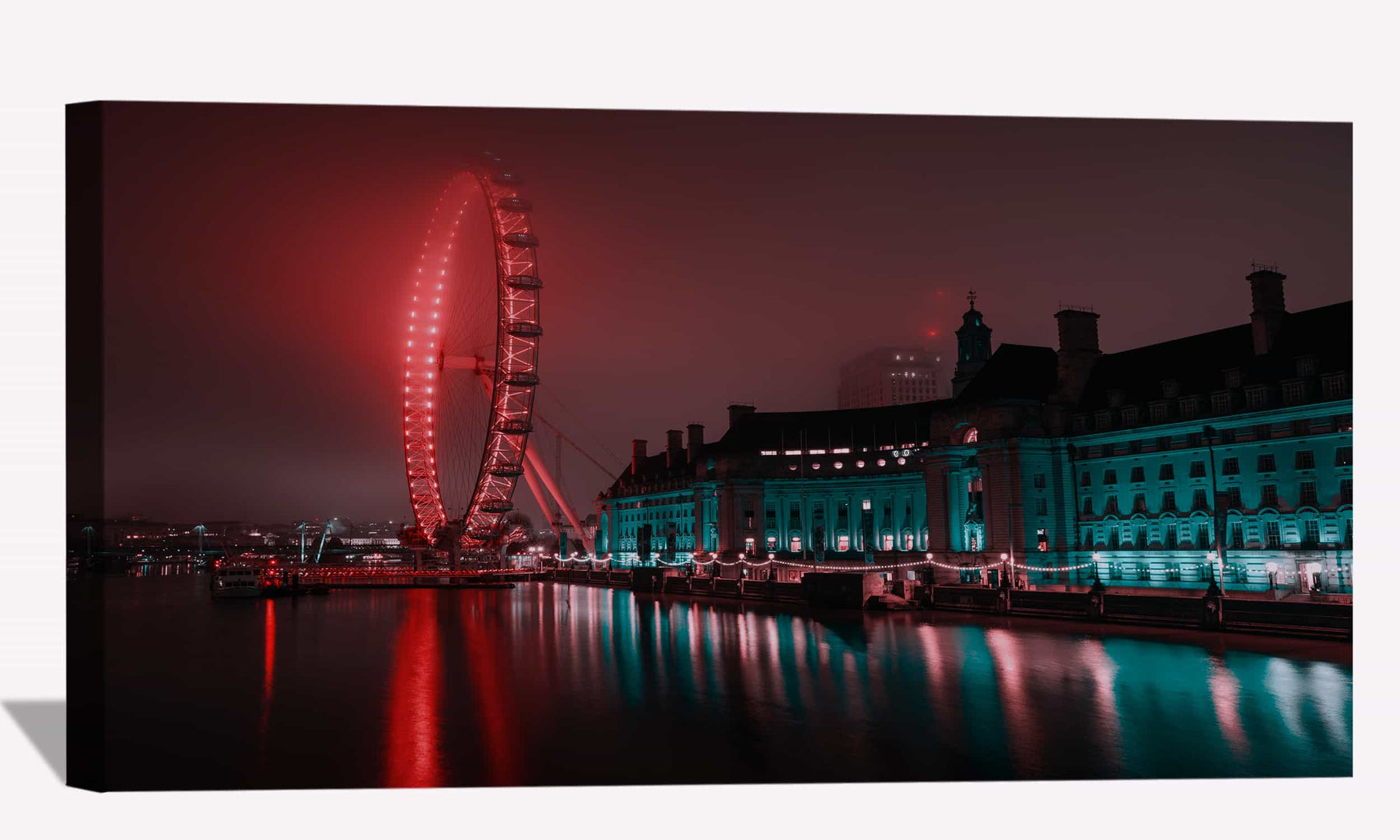 Ferris Wheel Amusement Park Canvas Art