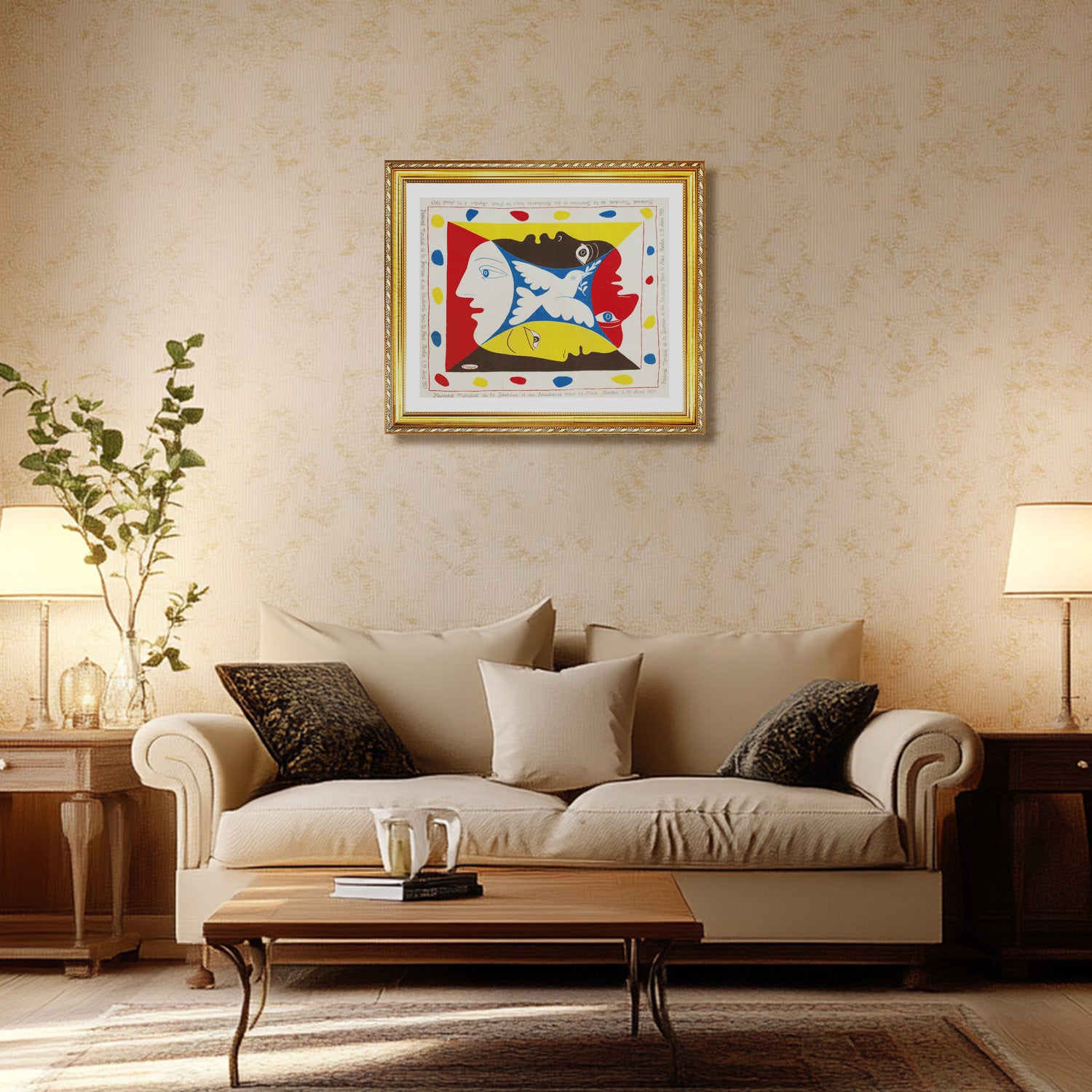 Pablo Picasso Wall Art Festival Of Youth Poster Framed Art