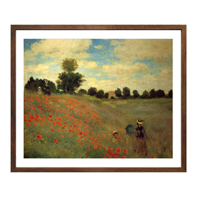 Claude Monet Wall Art Field Of Poppies Poster Framed