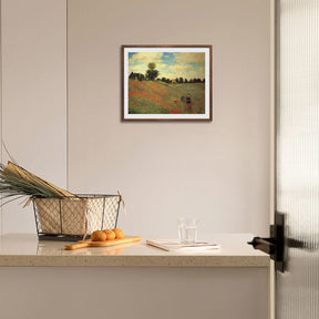 Claude Monet Wall Art Field Of Poppies Poster Framed