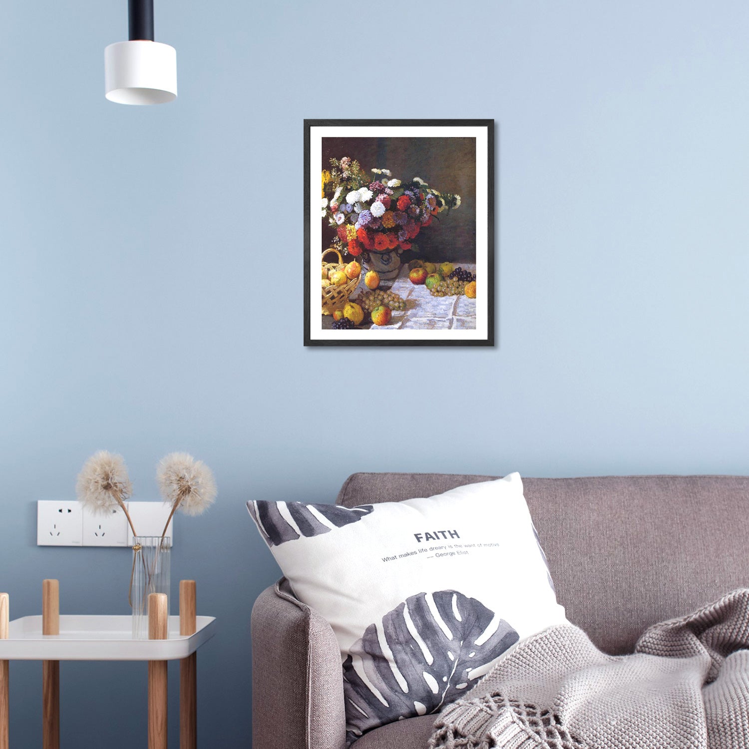 Claude Monet Wall Art Flowers And Fruit Poster Framed