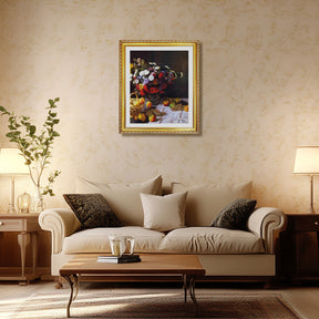Claude Monet Wall Art Flowers And Fruit Poster Framed