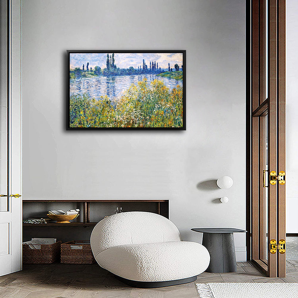 Flowers Near Vetheuil Canvas Art