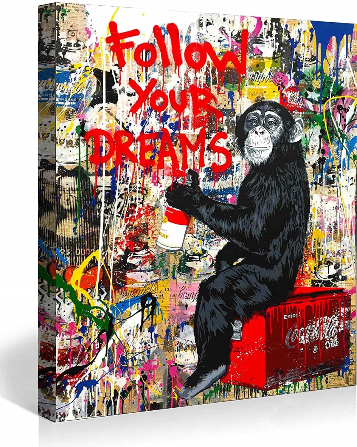 Follow Your Dream Monkey Canvas Art