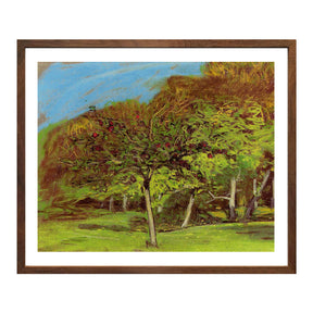 Claude Monet Wall Art Fruit Trees Poster Framed