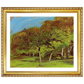 Claude Monet Wall Art Fruit Trees Poster Framed