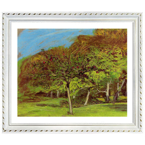 Claude Monet Wall Art Fruit Trees Poster Framed
