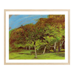 Claude Monet Wall Art Fruit Trees Poster Framed