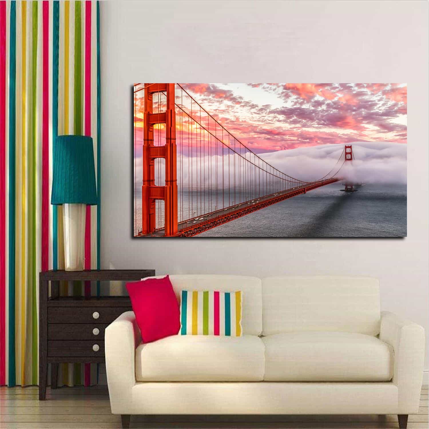 Golden Gate Bridge Morning Canvas Art