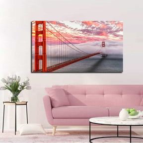 Golden Gate Bridge Morning Canvas Art