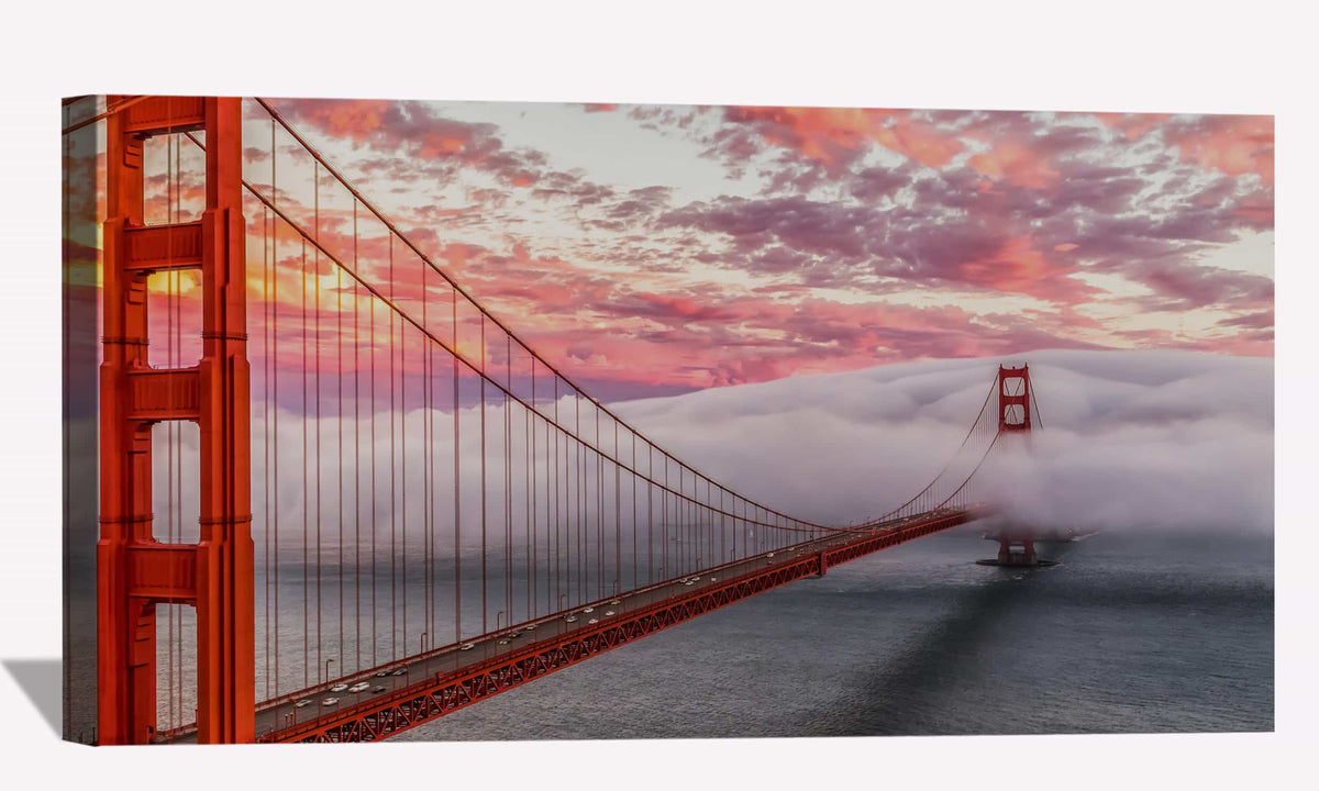 Golden Gate Bridge Morning Canvas Art