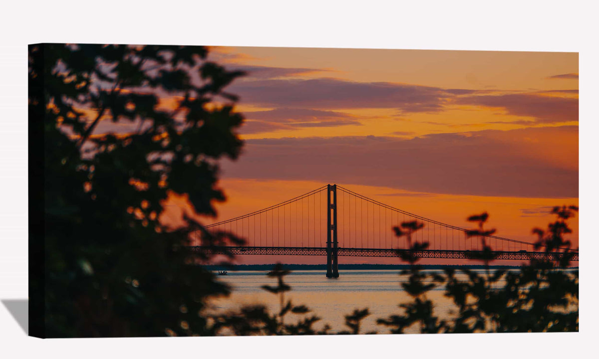 Golden Gate Bridge Sunset Canvas Art