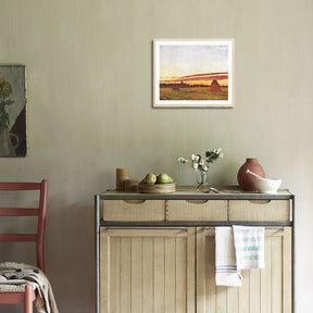 Claude Monet Wall Art Haystacks At Chailly Poster Framed