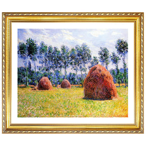 Claude Monet Wall Art Haystacks At Giverny Poster Framed
