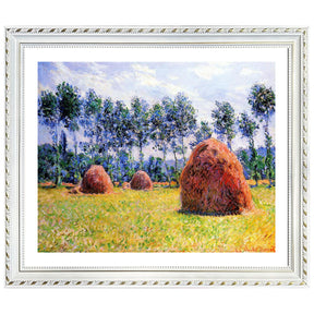 Claude Monet Wall Art Haystacks At Giverny Poster Framed