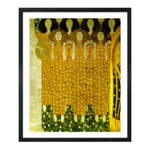 Gustav Klimt Wall Art Choir Of The Paradise Angels Poster Framed Klimt Art