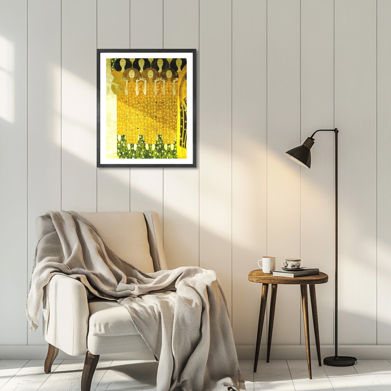 Gustav Klimt Wall Art Choir Of The Paradise Angels Poster Framed Klimt Art