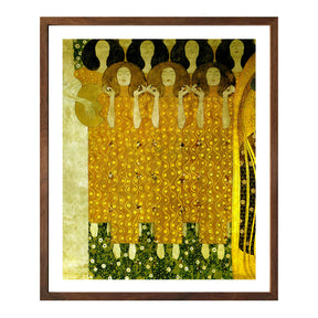Gustav Klimt Wall Art Choir Of The Paradise Angels Poster Framed Klimt Art