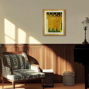 Gustav Klimt Wall Art Choir Of The Paradise Angels Poster Framed Klimt Art