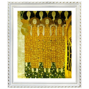 Gustav Klimt Wall Art Choir Of The Paradise Angels Poster Framed Klimt Art