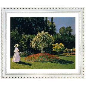 Claude Monet Wall Art Jeanne Marguerite Lecadre In The Garden Poster Framed