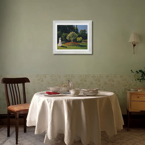 Claude Monet Wall Art Jeanne Marguerite Lecadre In The Garden Poster Framed