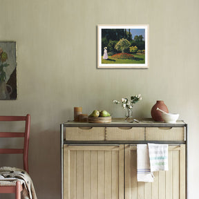 Claude Monet Wall Art Jeanne Marguerite Lecadre In The Garden Poster Framed