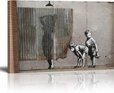 Lady Shower Canvas Art