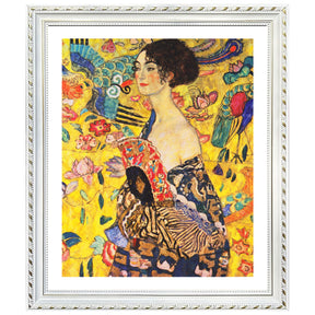 Gustav Klimt Wall Art Lady With Fan Poster Framed Klimt Art