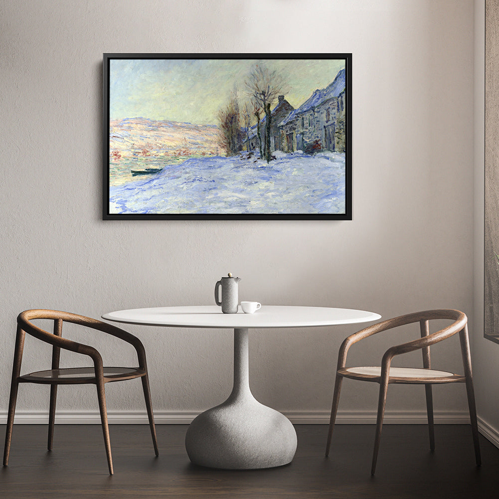 Lavacourt Under Snow Canvas Art