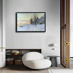 Lavacourt Under Snow Canvas Art