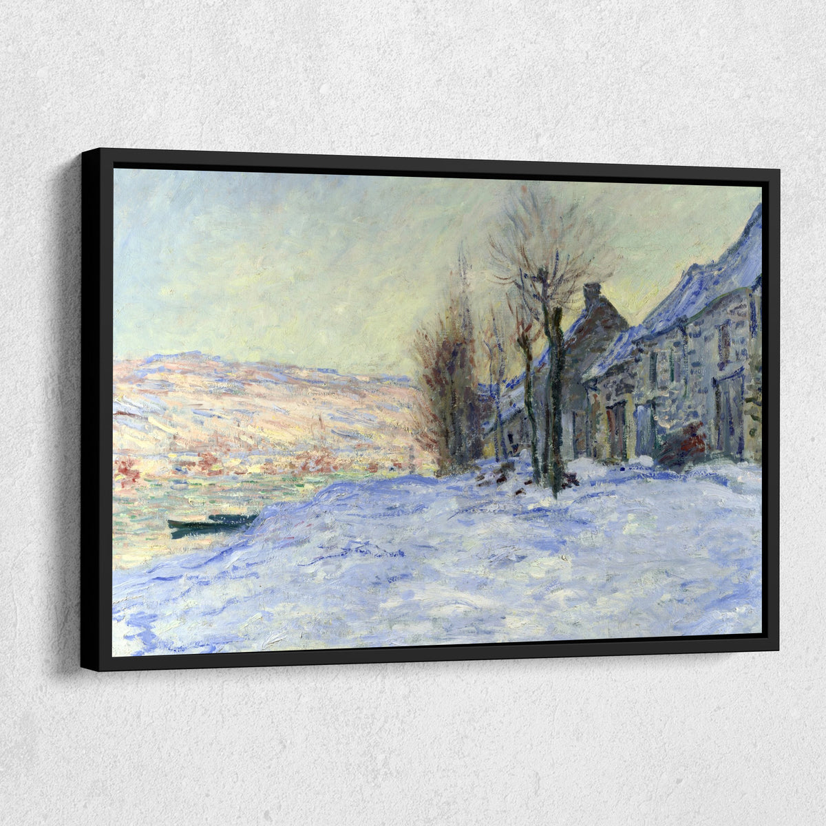 Lavacourt Under Snow Canvas Art