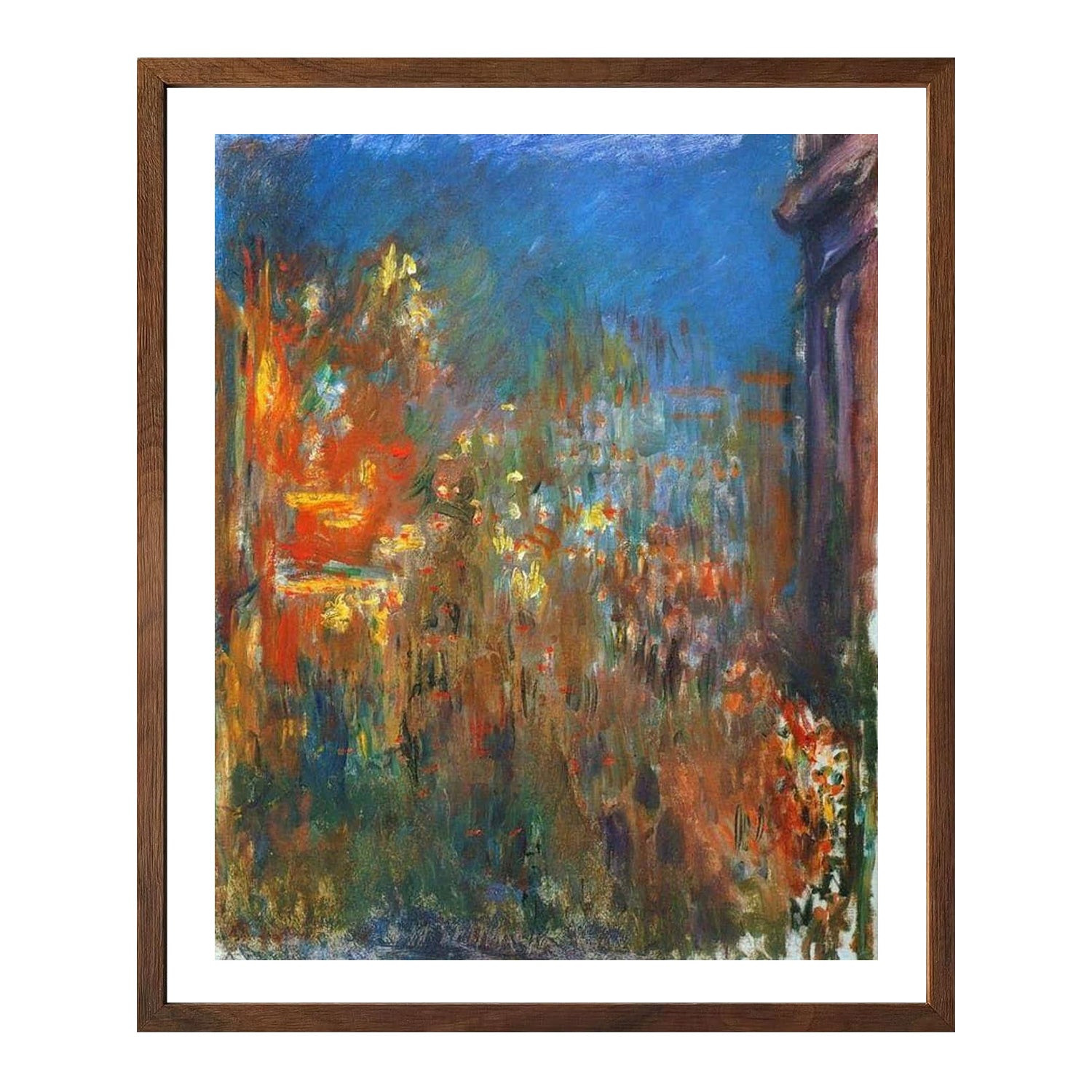 Claude Monet Wall Art Leicester Square At Night Poster Framed