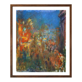 Claude Monet Wall Art Leicester Square At Night Poster Framed