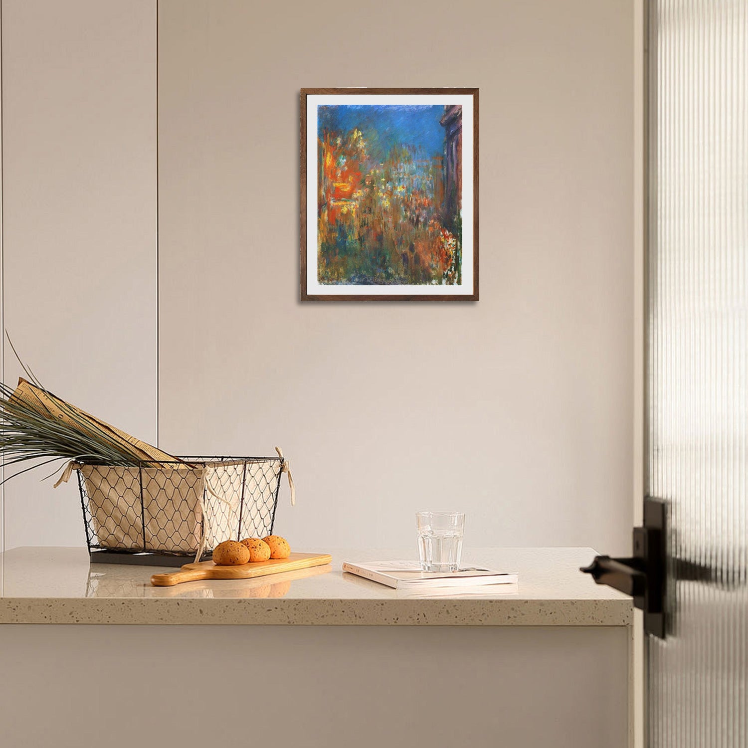 Claude Monet Wall Art Leicester Square At Night Poster Framed