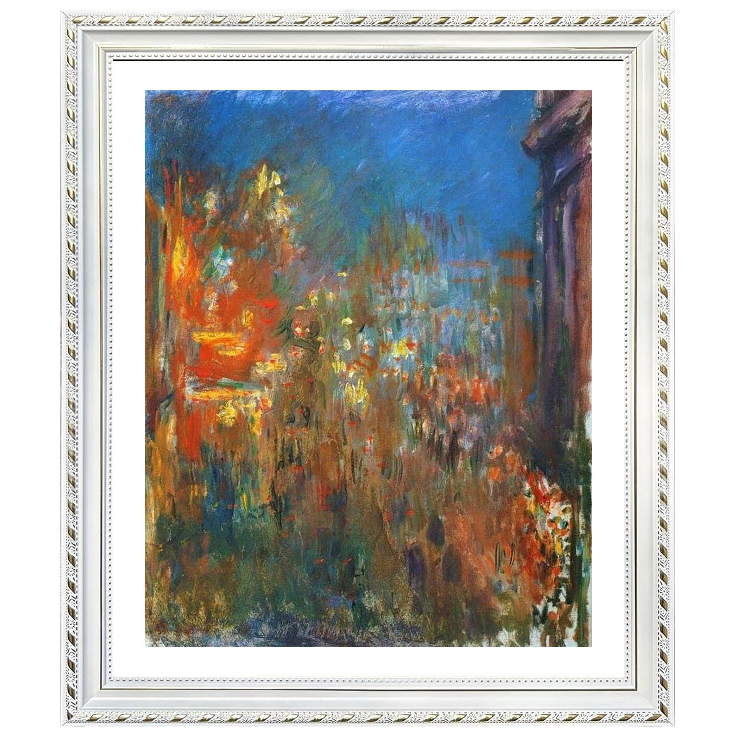 Claude Monet Wall Art Leicester Square At Night Poster Framed