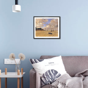 Claude Monet Wall Art Lighthouse At The Hospice Poster Framed